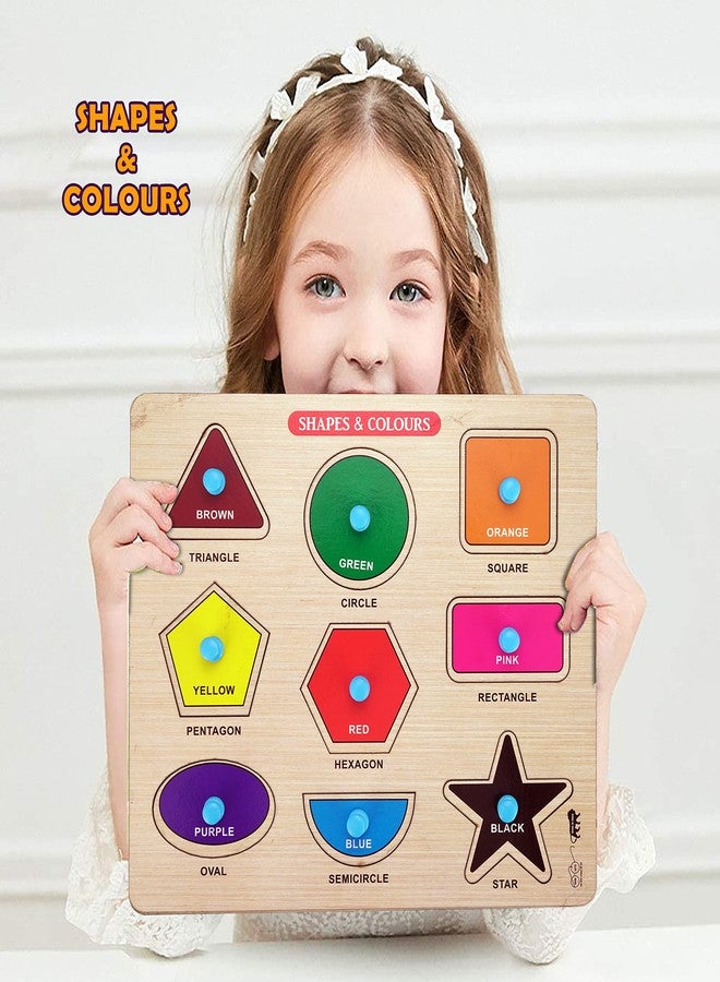 HIGHROOF® Kids Fort Pre Nursery Educational Jigsaw Puzzles for Adults Kids Learning Toys Kit Board Game 3 pcs Set of Monuments of India Sea Animals & Shapes & Colours Educational Toy - Image 2